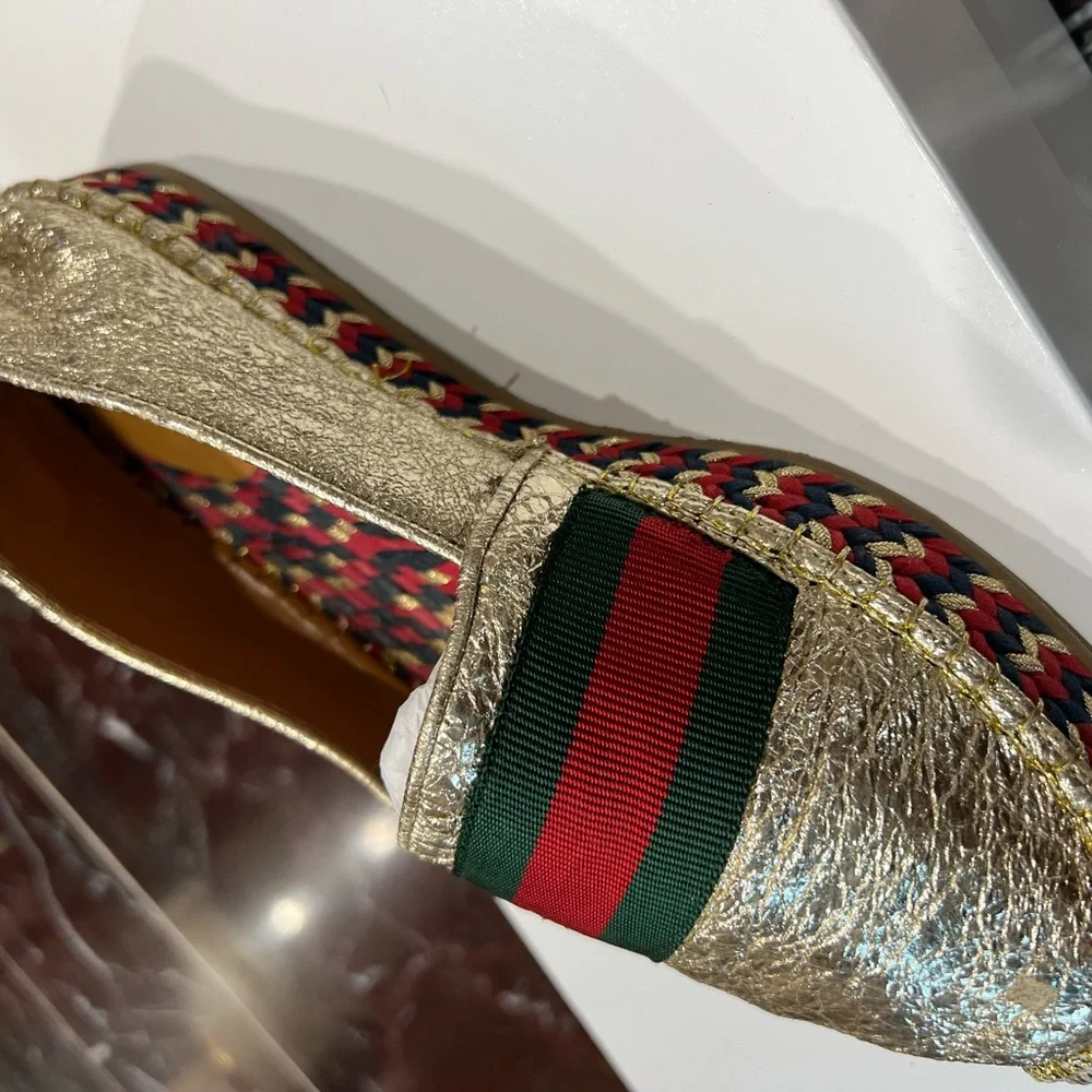 New Gold Gucci espadrilles! - Picture 8 of 9